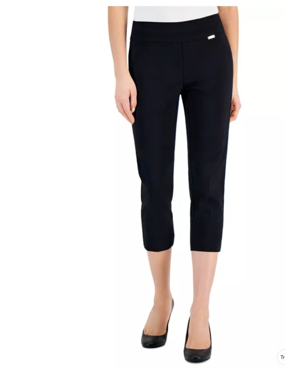 INC International Concepts Women's Size 8 Petite Bengaline Pull-On Capri Pants